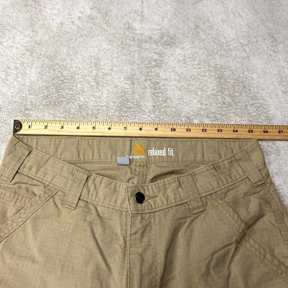 Carhartt Force Broxton Cargo Short Relaxed Fit Ripstop Tan 103543-253 Mens 32